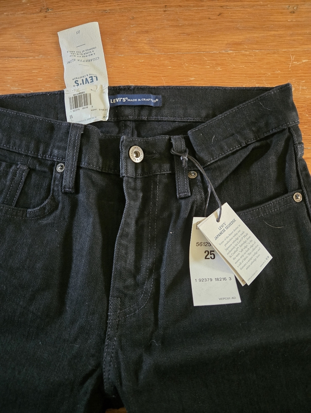 Levi's Japanese Selvedge Mid Rise Slim Women's Jeans 25 X 27 - Picture 5 of 10